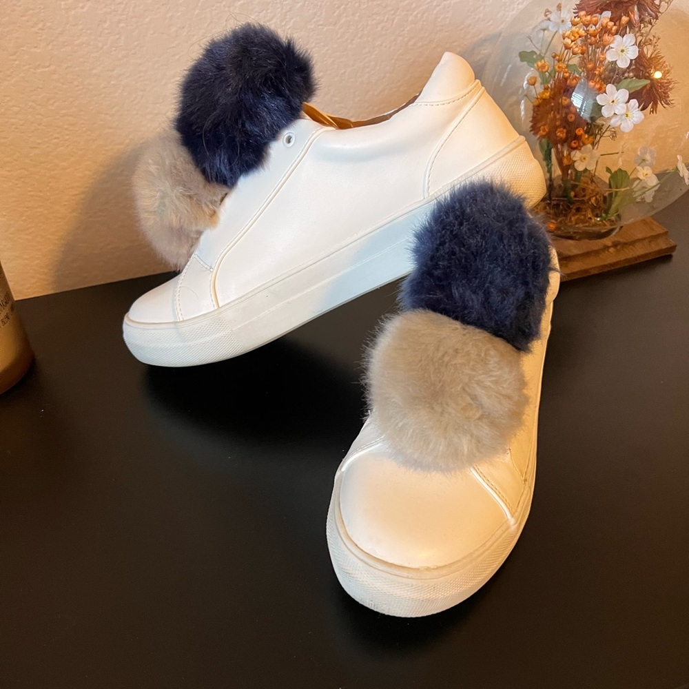 Target white puff sneakers